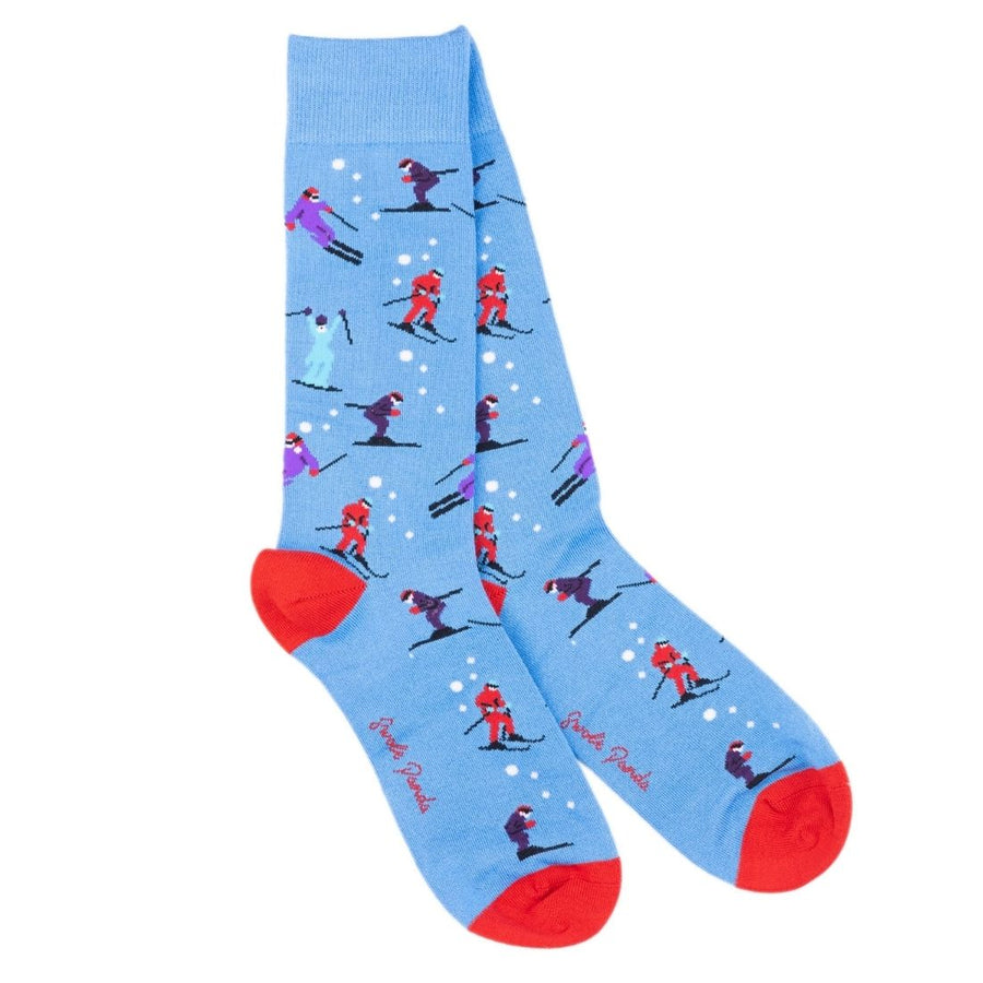 Ski Bamboo Socks in Blue by Swole Panda
