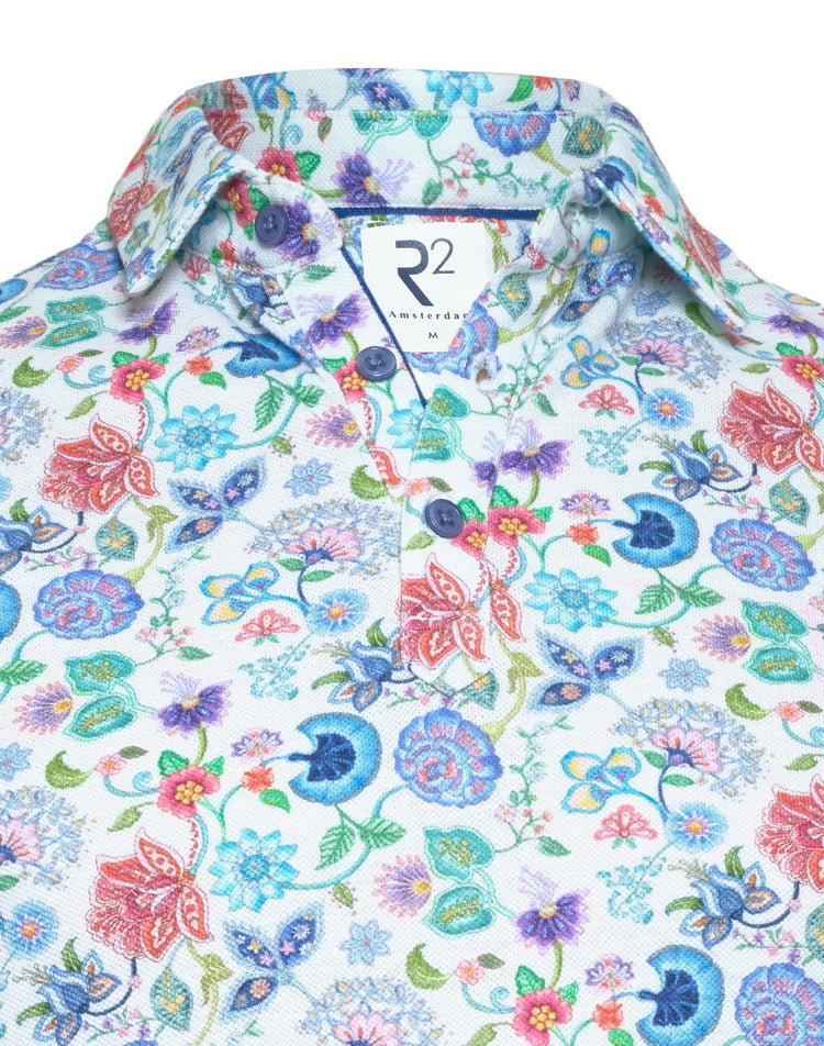 Bright Floral Polo by R2