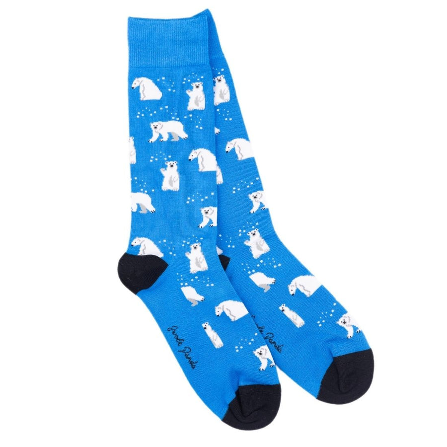 Polar Bear Bamboo Socks by Swole Panda