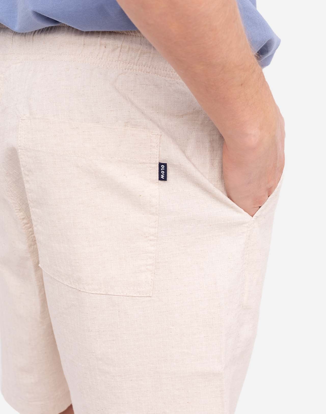 Gujo Ecru Shorts by Olow