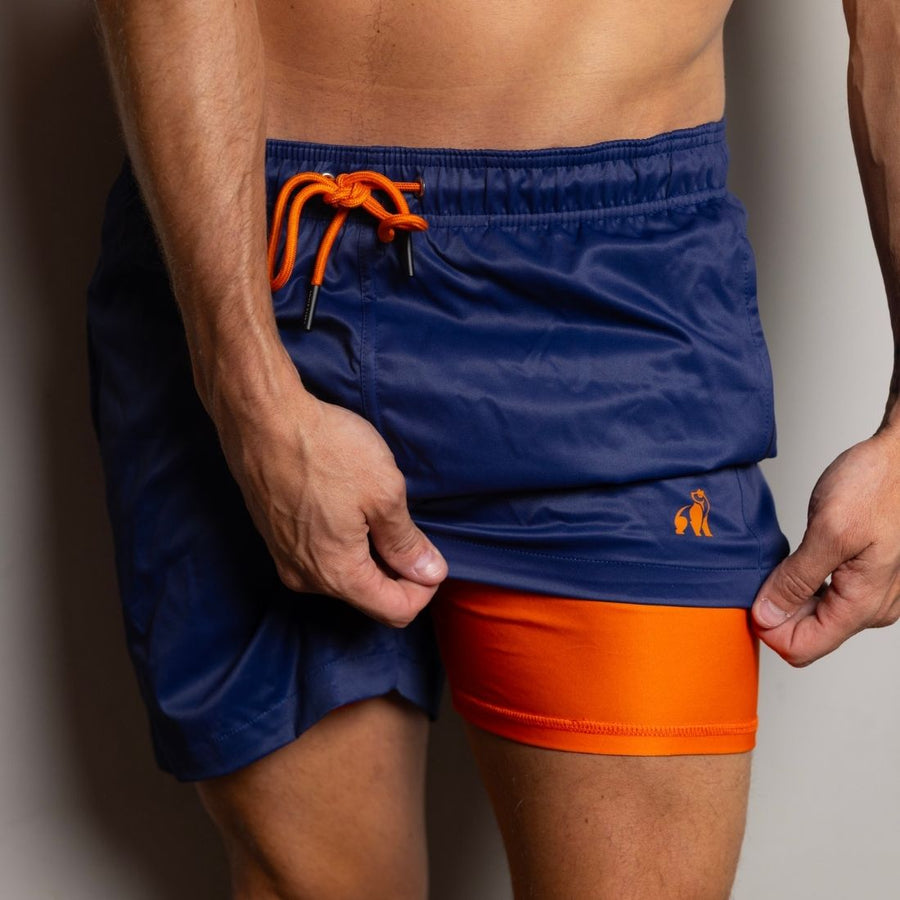 Hydromotion Swim Shorts in Navy Blue by Swole Panda