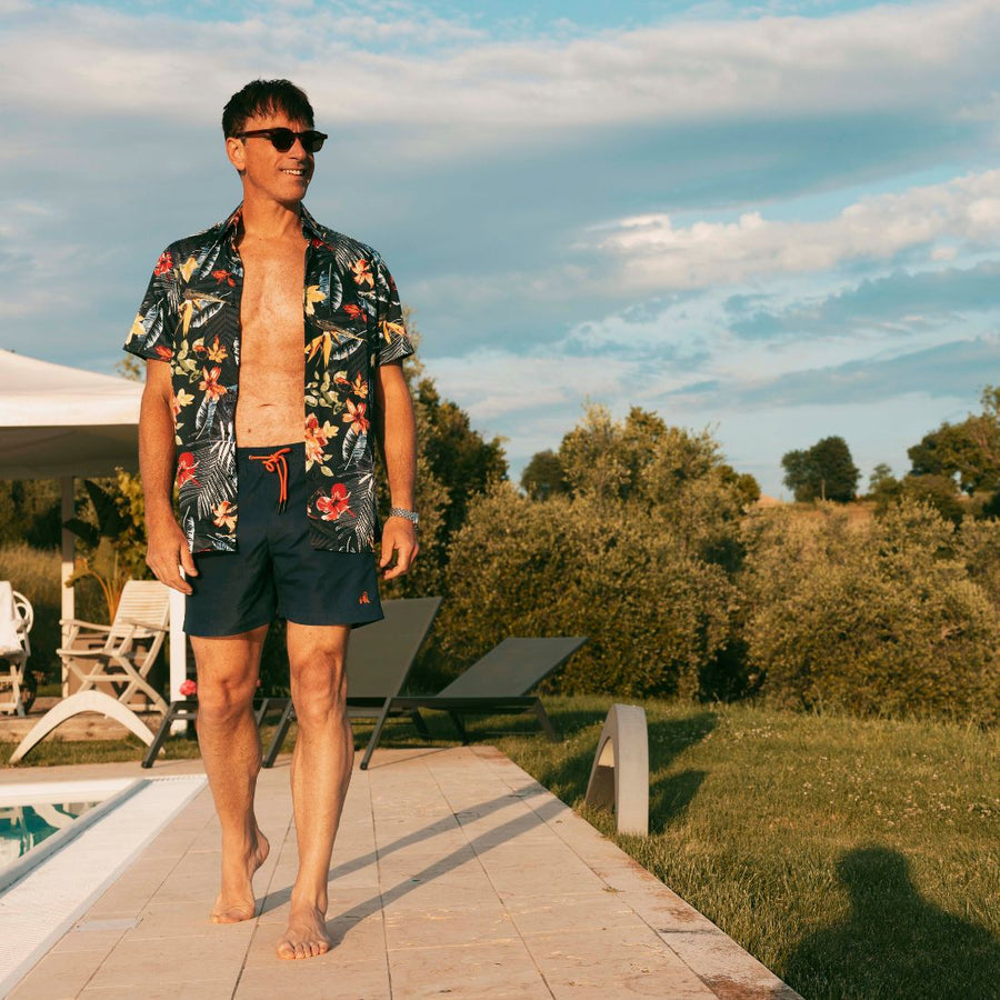 Hydromotion Swim Shorts in Navy Blue by Swole Panda