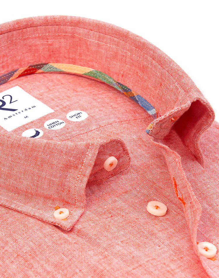 Coral linen short sleeve by R2