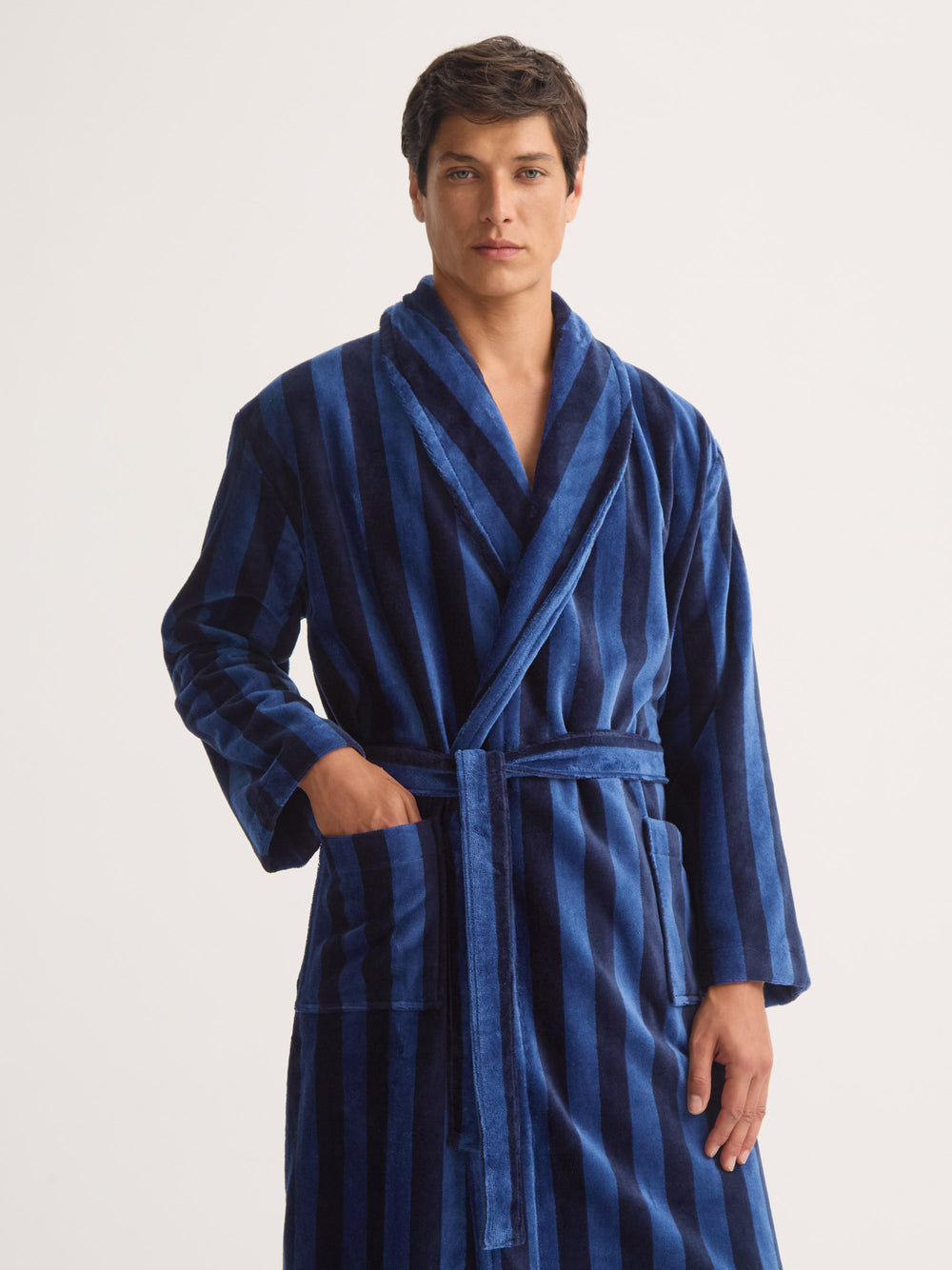 Aston in blue and navy by Derek Rose