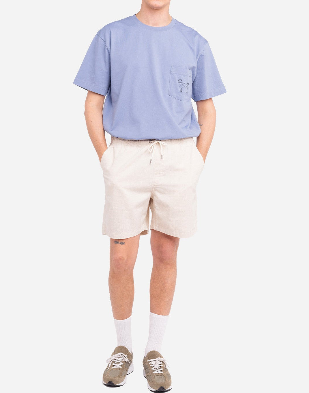 Gujo Ecru Shorts by Olow