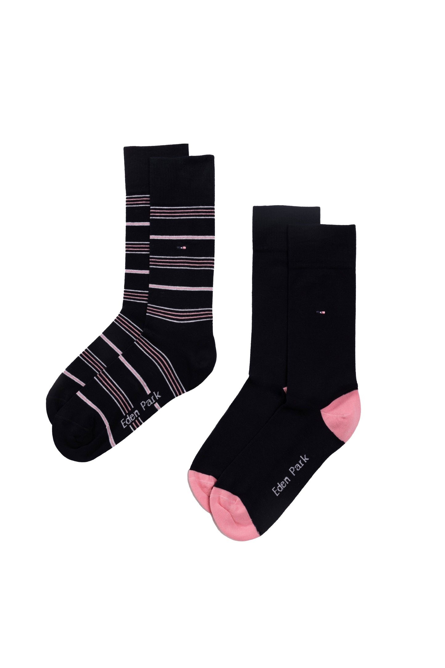 Stripe and plain sock set by Eden Park