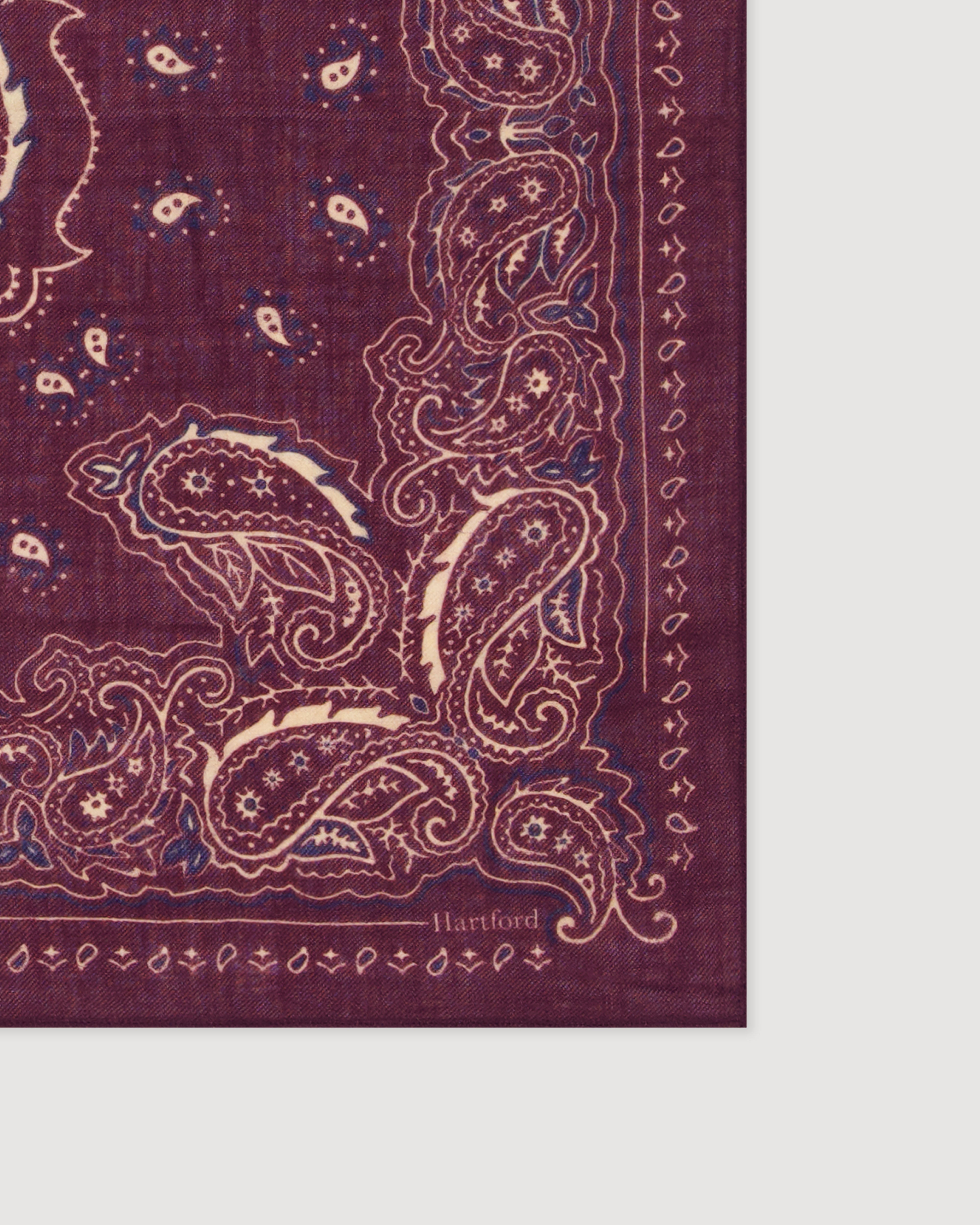Paisley Wool Bandana by Hartford