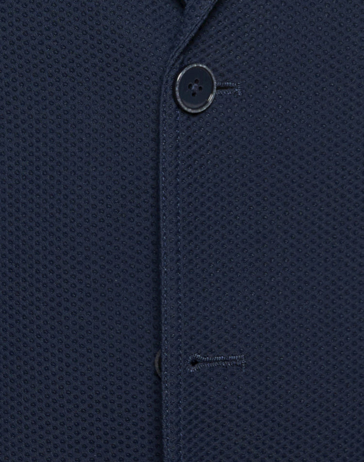 Travel jacket in navy blue by R2