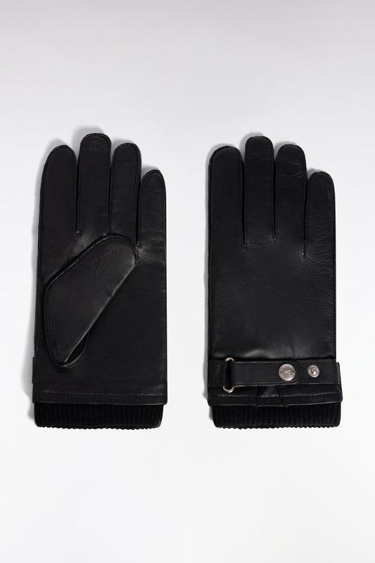 Black Leather Gloves by Eden Park