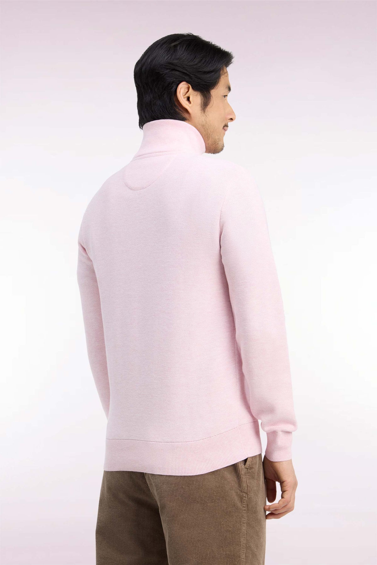 Honeycomb Quarter Zip in Pink By Eden Park