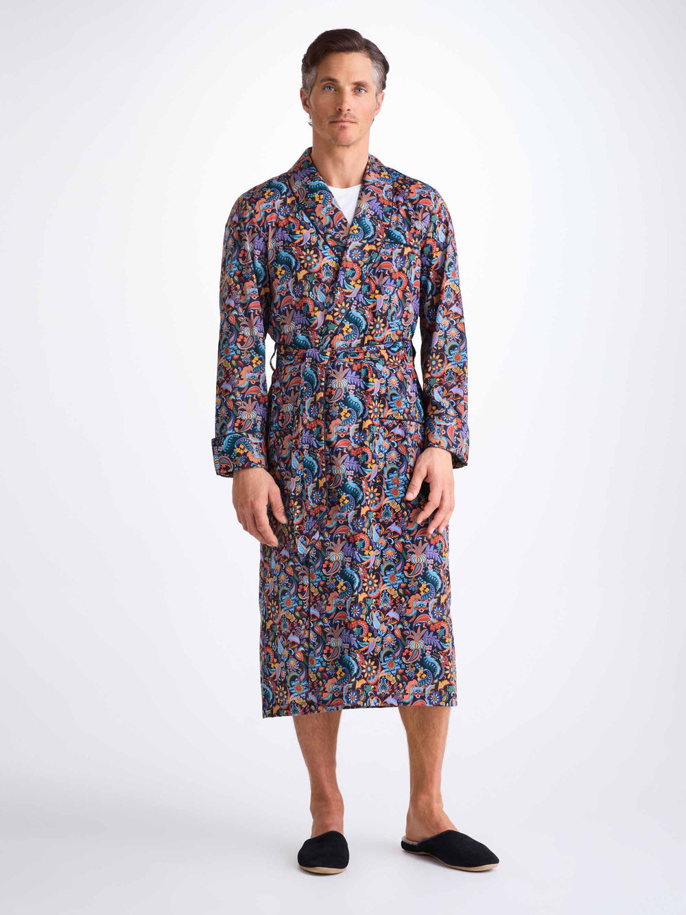 Jungle print gown by Derek Rose