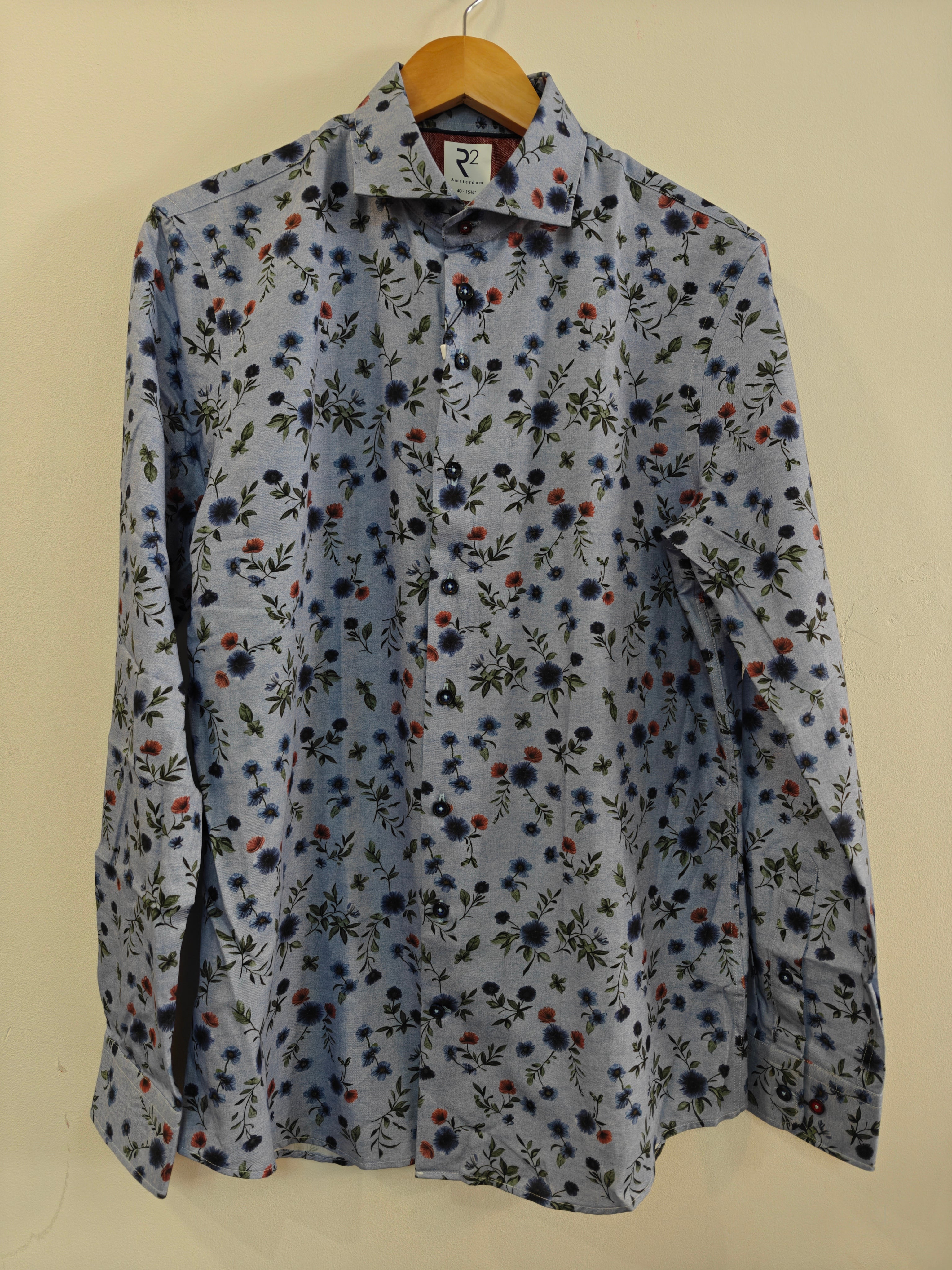 Blue Floral Cotton by R2