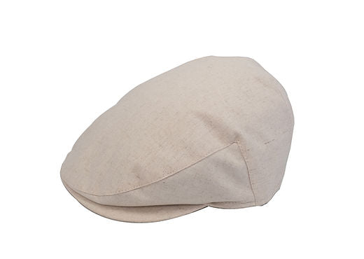 Linen Flat Cap in Stone by Denton