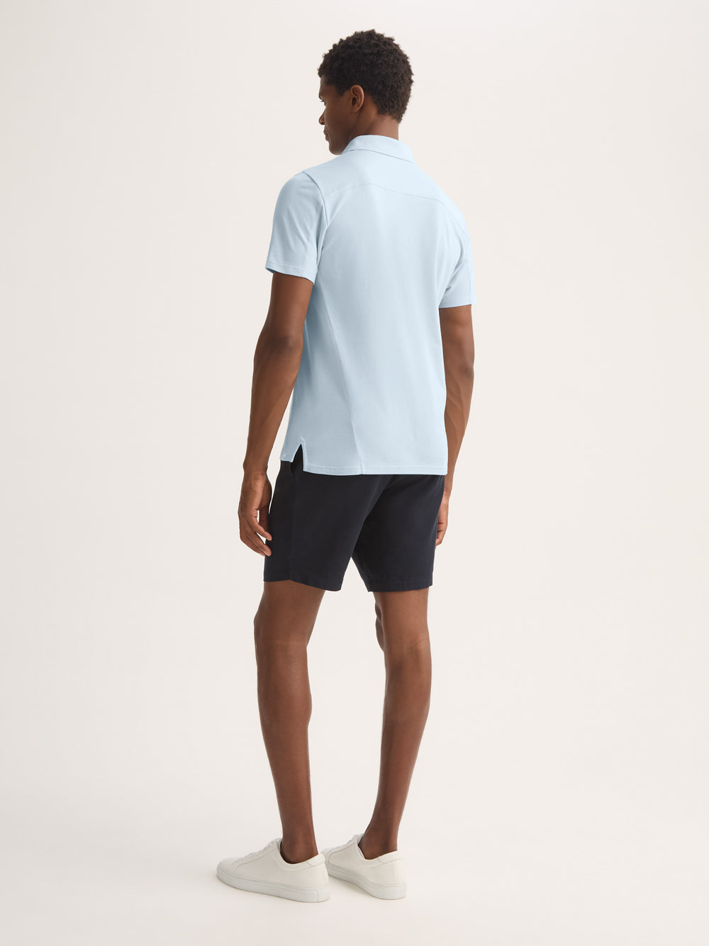Ramsay polo in Sky Blue by Derek Rose