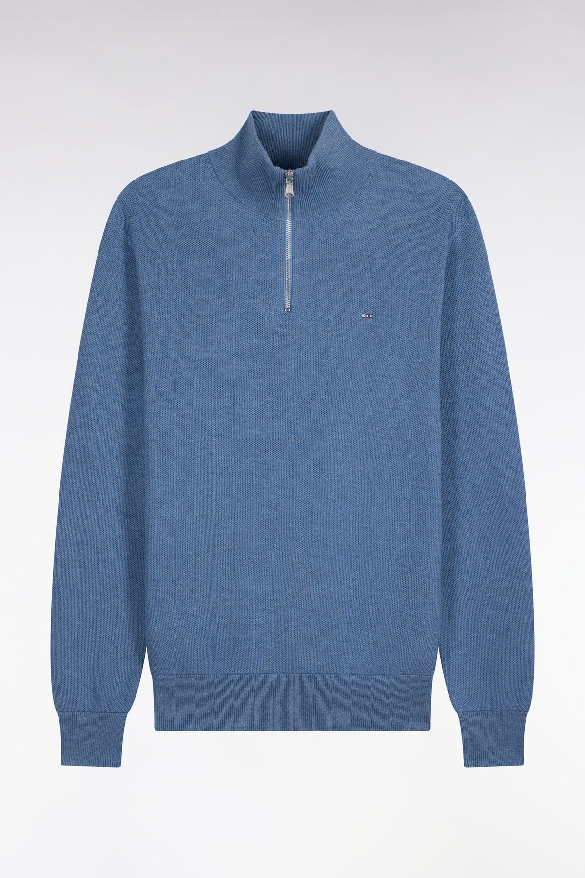 Honeycomb Quarter Zip in Cornflower Blue By Eden Park