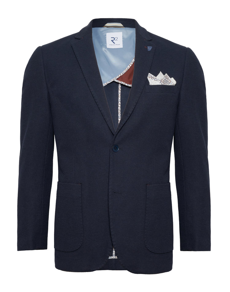 Jersey jacket in navy by R2