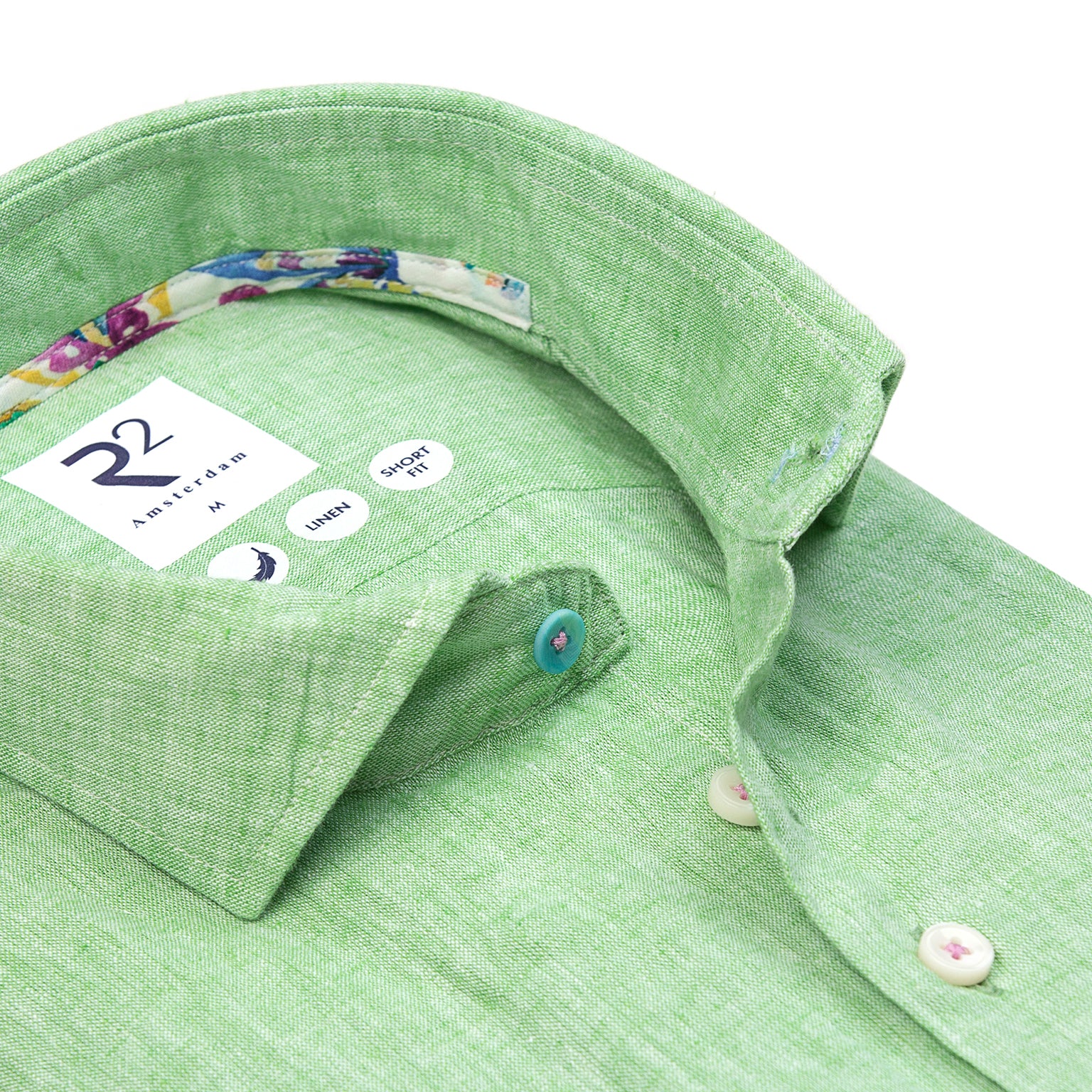 Cotton Linen Blend in Green By R2