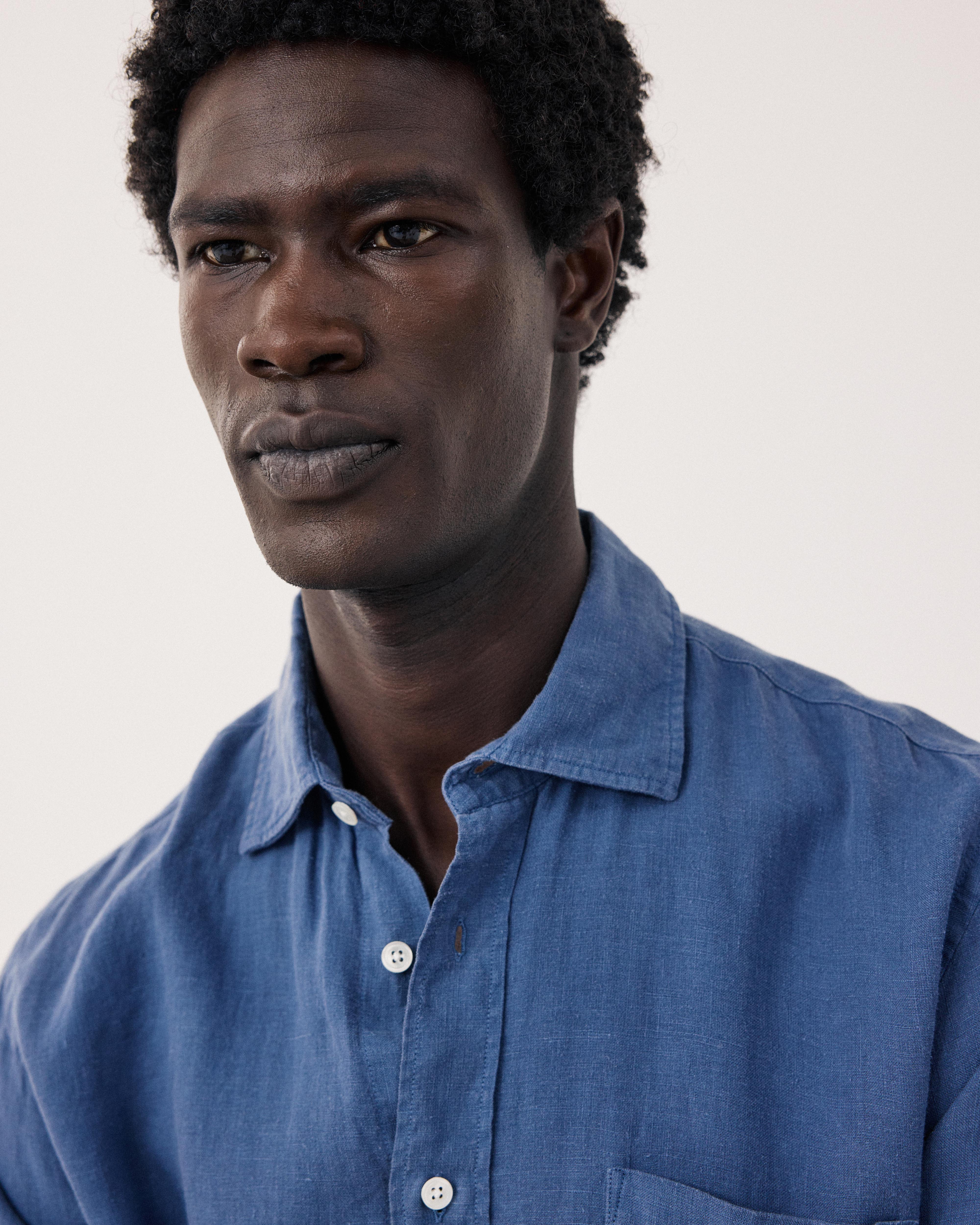 Linen Paul in Denim Blue by Hartford