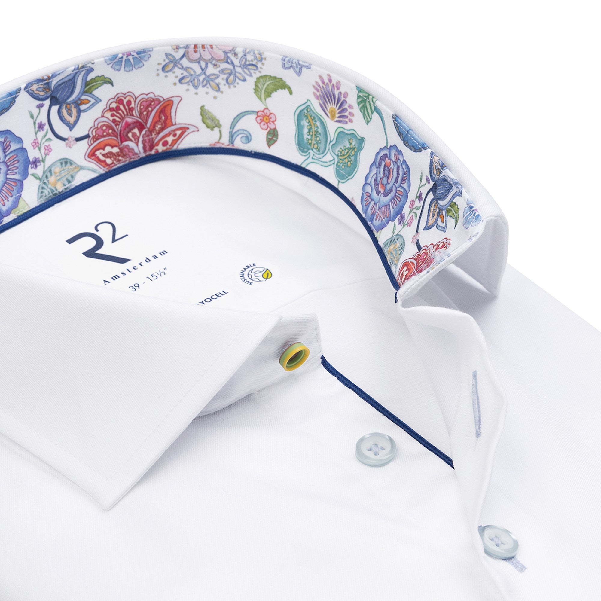 White with floral detail by R2