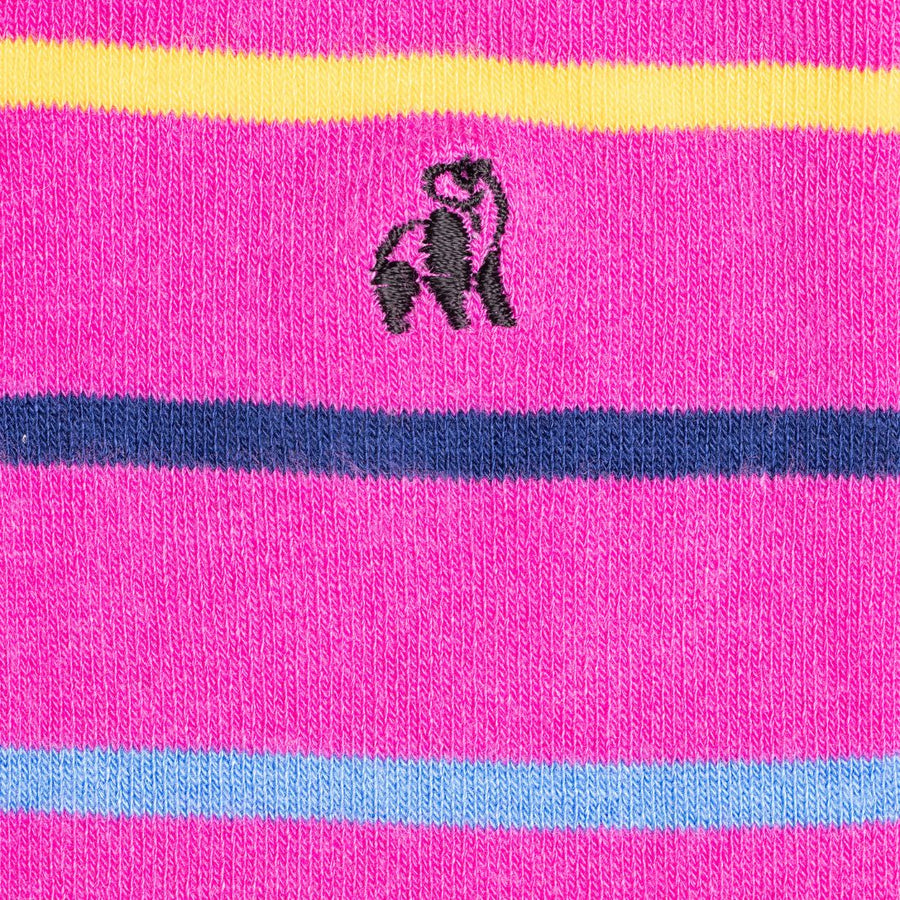 Pink Stripe socks by Swole Panda