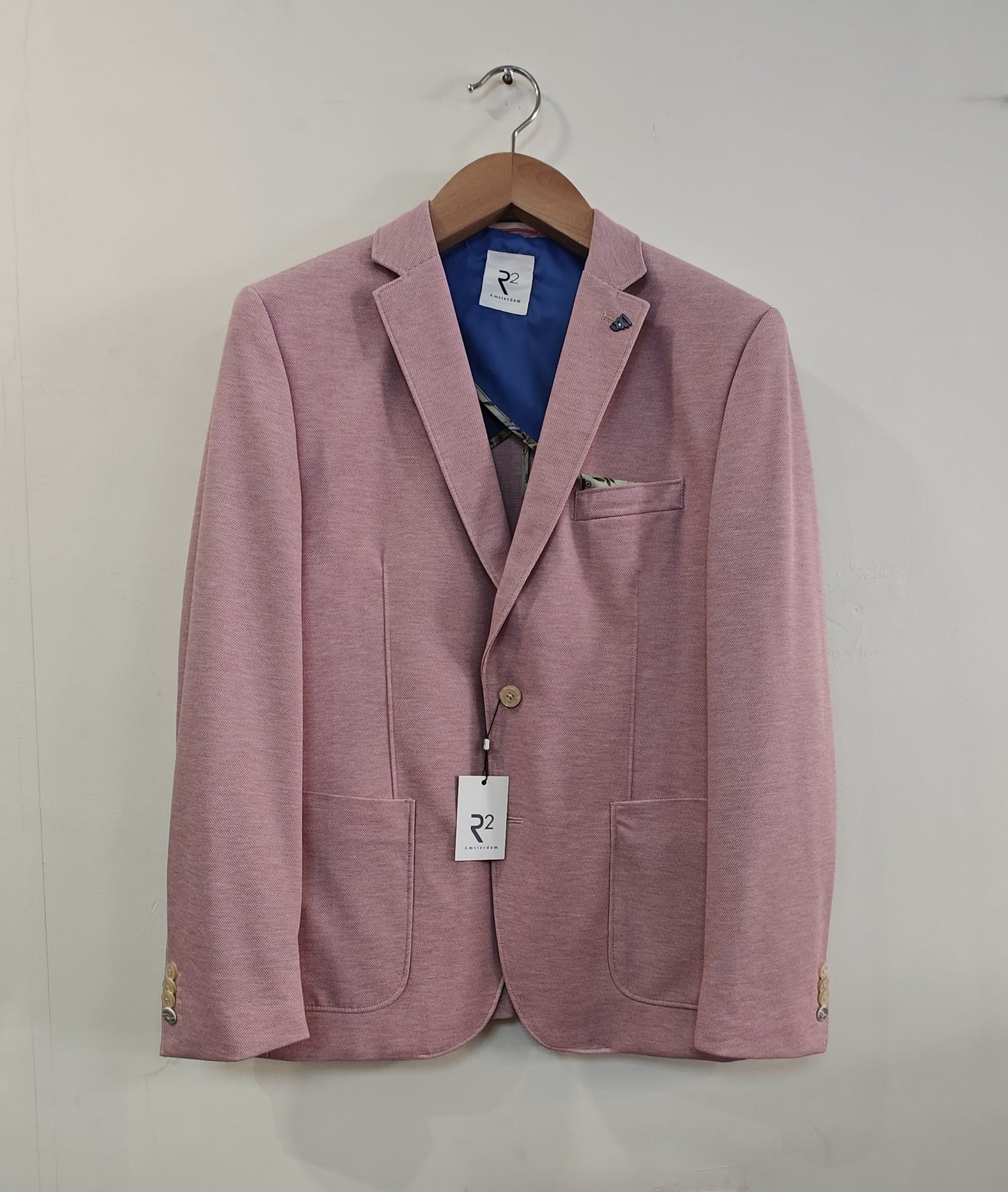 Pink jersey jacket by R2