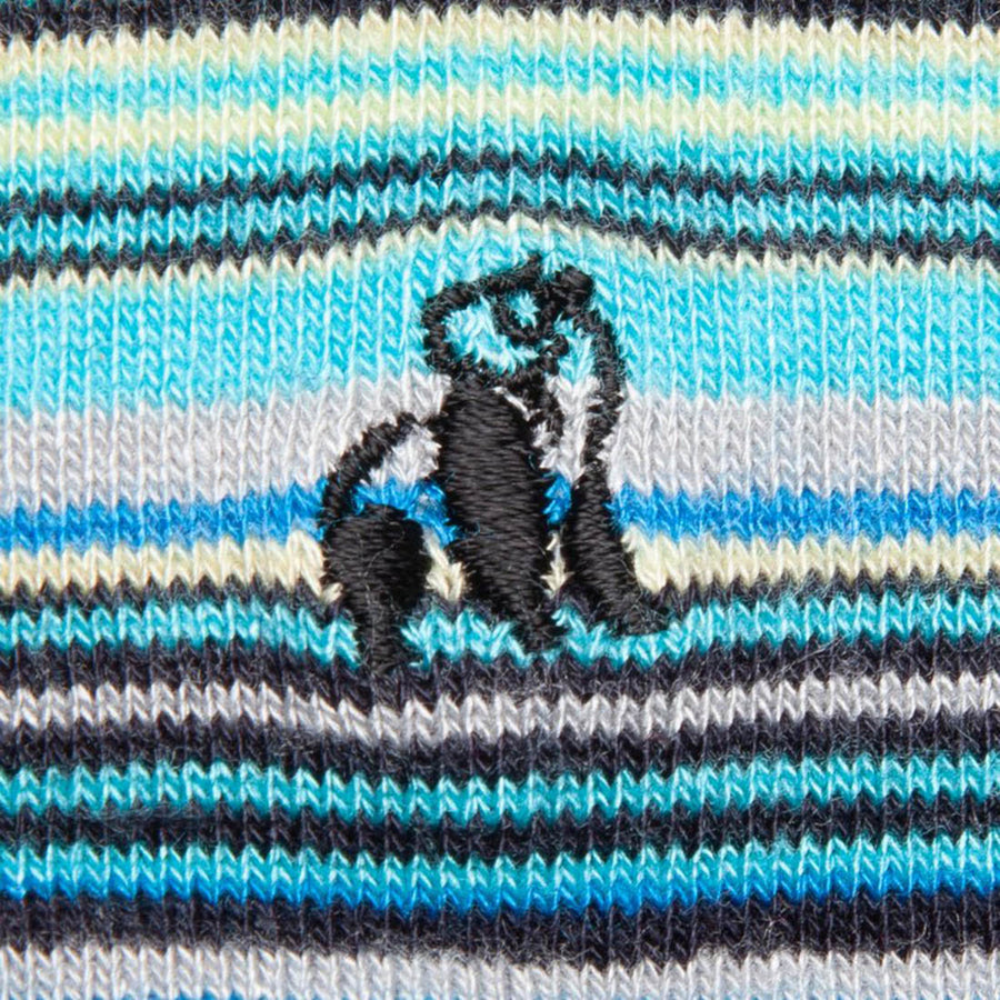 Navy and blue stripe socks by Swole Panda