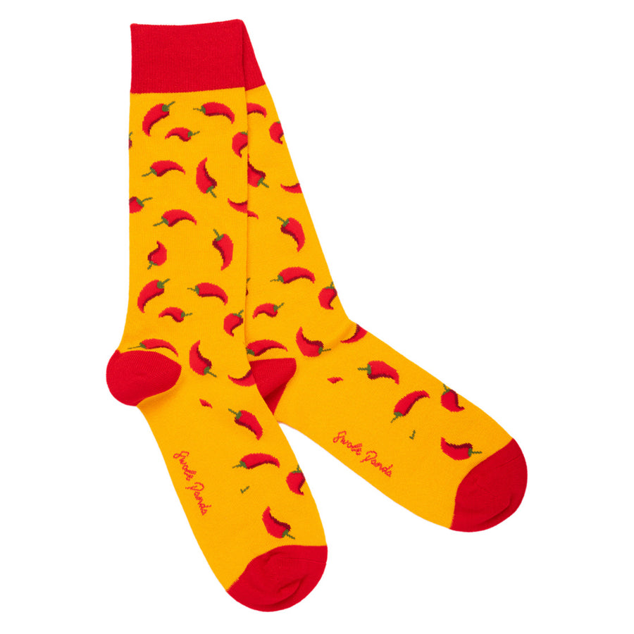 Chilli bamboo socks by Swole Panda