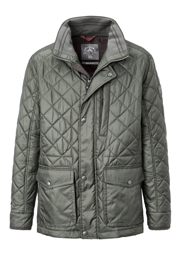 Taupe quilted jacket by S4