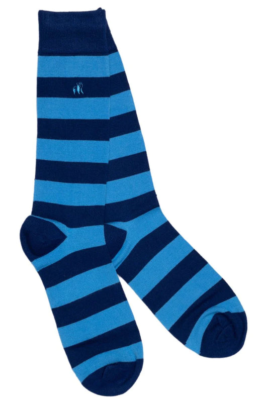 Blue and navy striped by Swole Panda