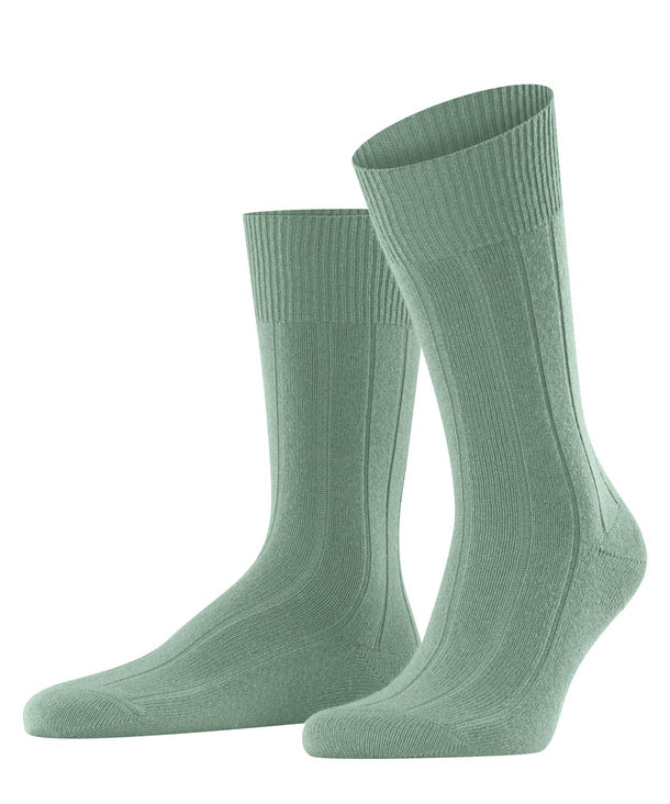 Sage green Lhasa Rib Men Socks by Falke