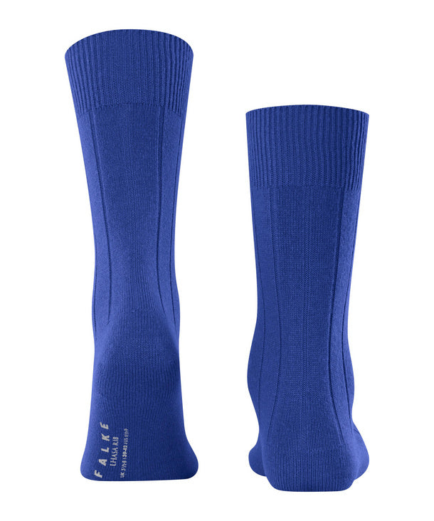 Cobalt Blue Lhasa Rib Men Socks by Falke