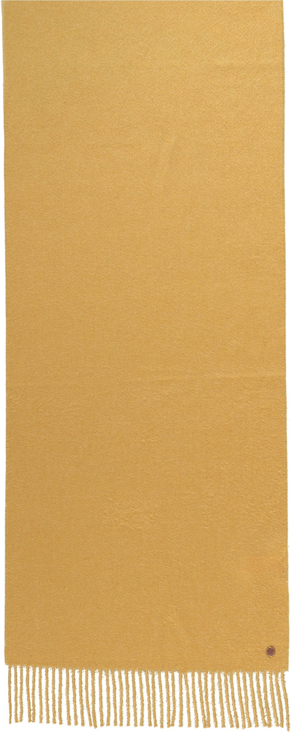 Cashmere woven scarf in banana by Fraas