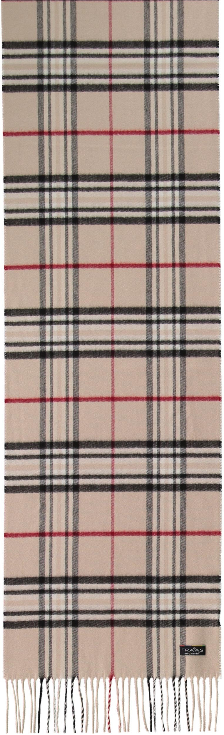Plaid check in beige by Fraas
