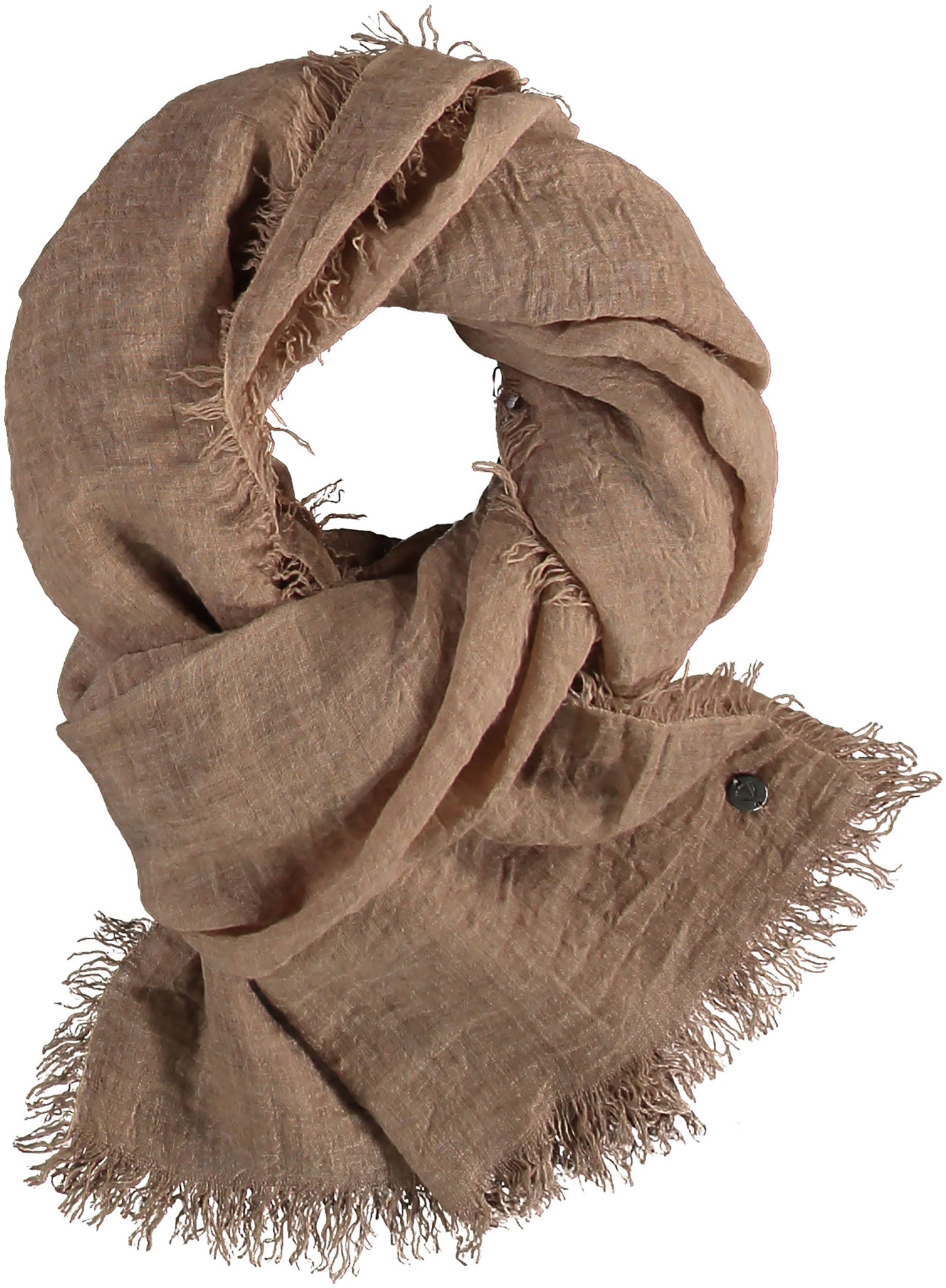 Super soft fine scarf in camel by Fraas