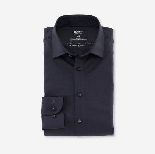 24/7 Luxor body fit in navy blue by OLYMP