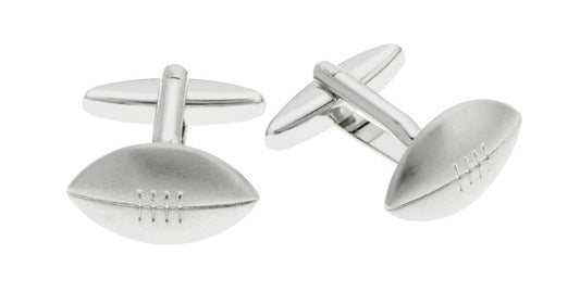 Novelty rugby ball cufflinks