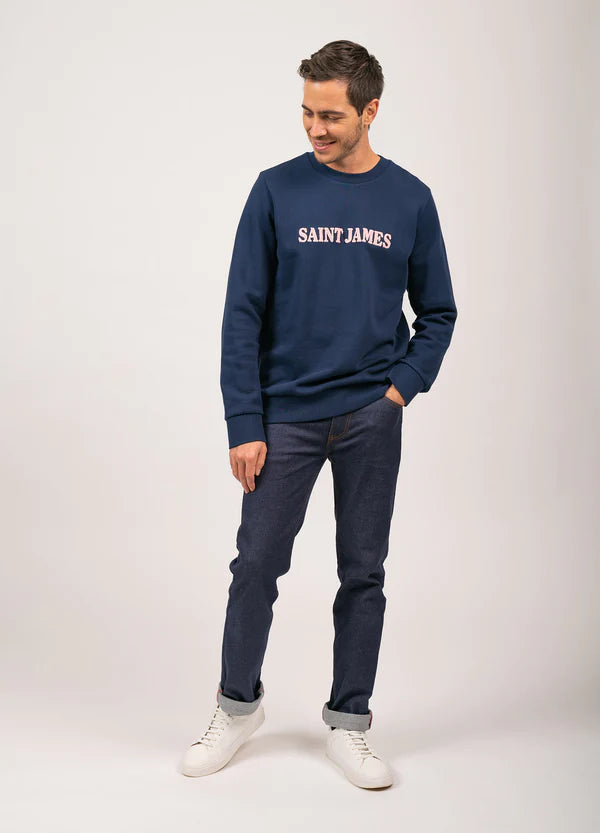 Logo sweatshirt in pink by Saint James