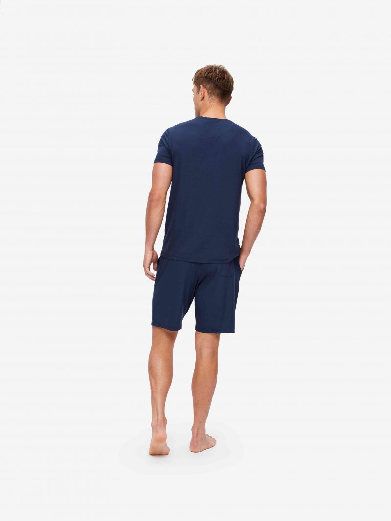 Micro modal in navy by Derek Rose