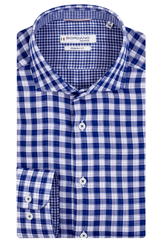 Large check in Darker Blue by Giordano