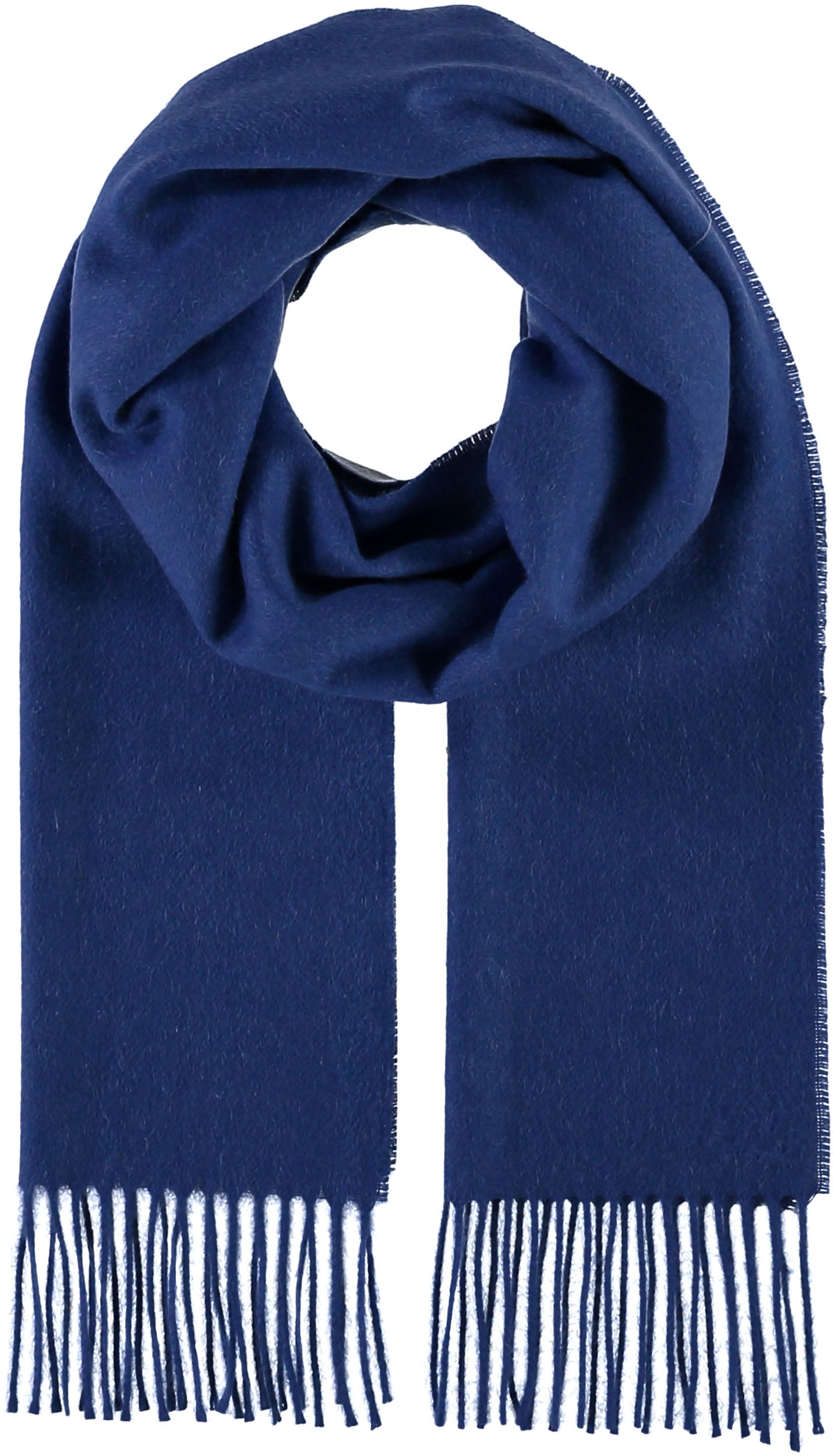 Cashmere scarf in Navy, Camel or Cobalt by Fraas