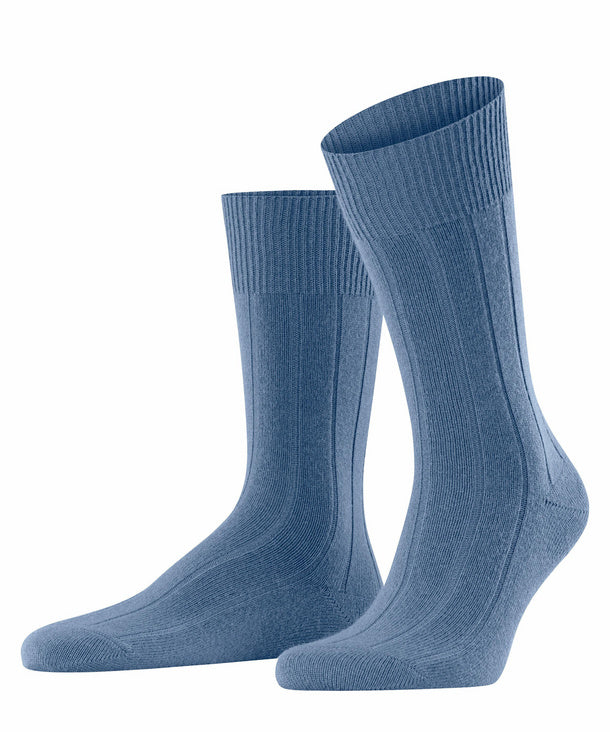 Cornflower Blue Lhasa rib socks by Falke
