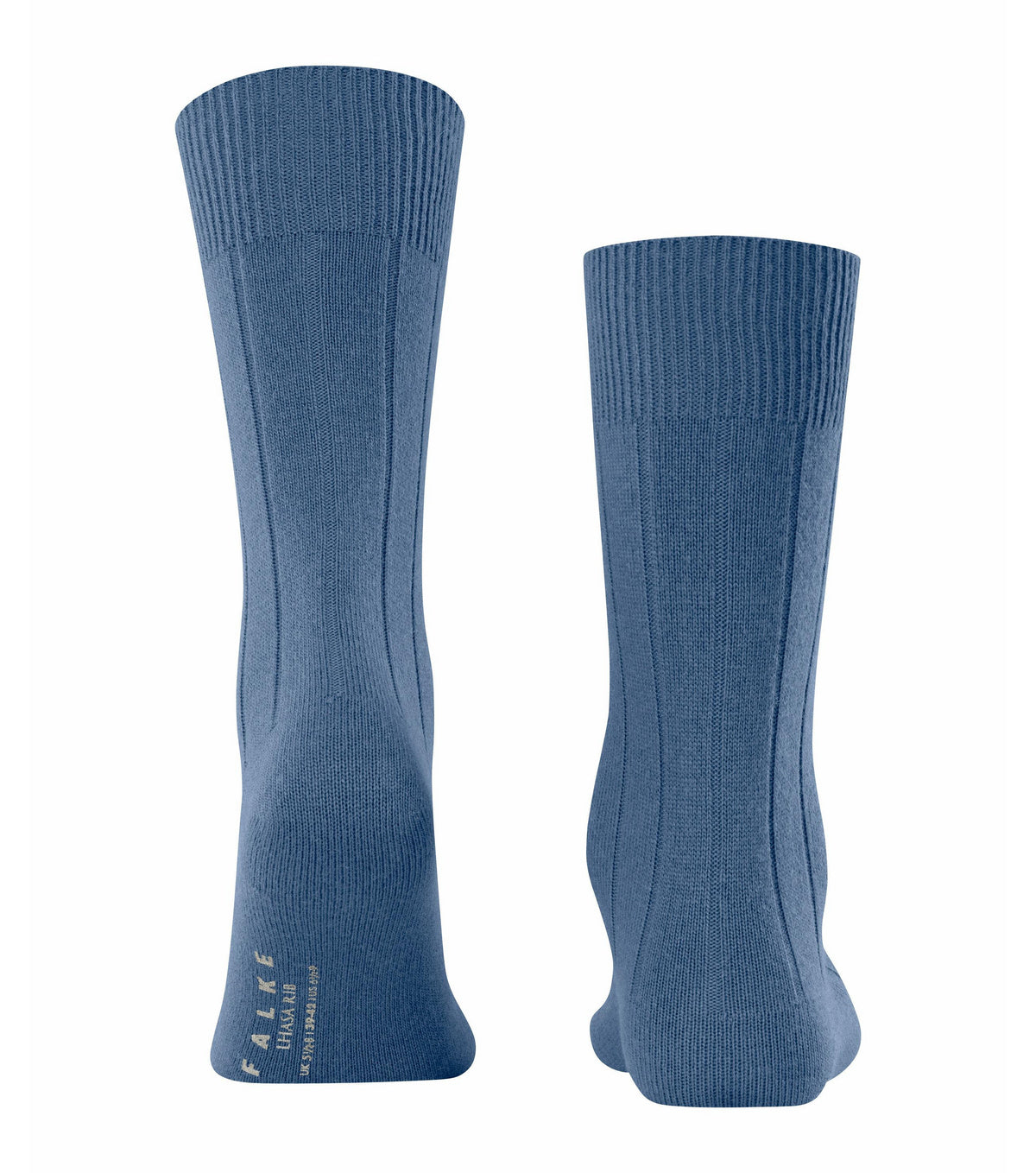 Cornflower Blue Lhasa rib socks by Falke