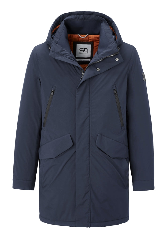 Cosy parka Avalon coat in navy by S4