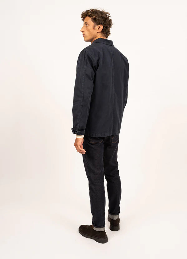Sirocco fishermans jacket in navy by Saint James