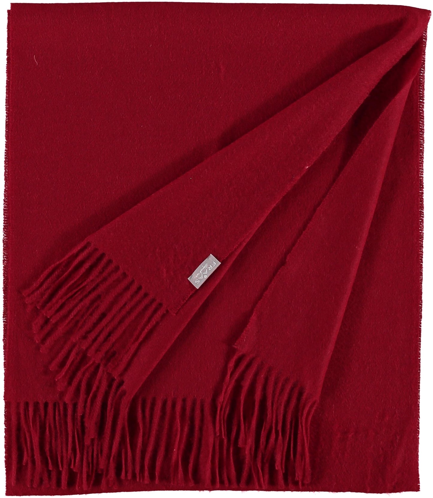 Cashmere woven scarf in red by Fraas