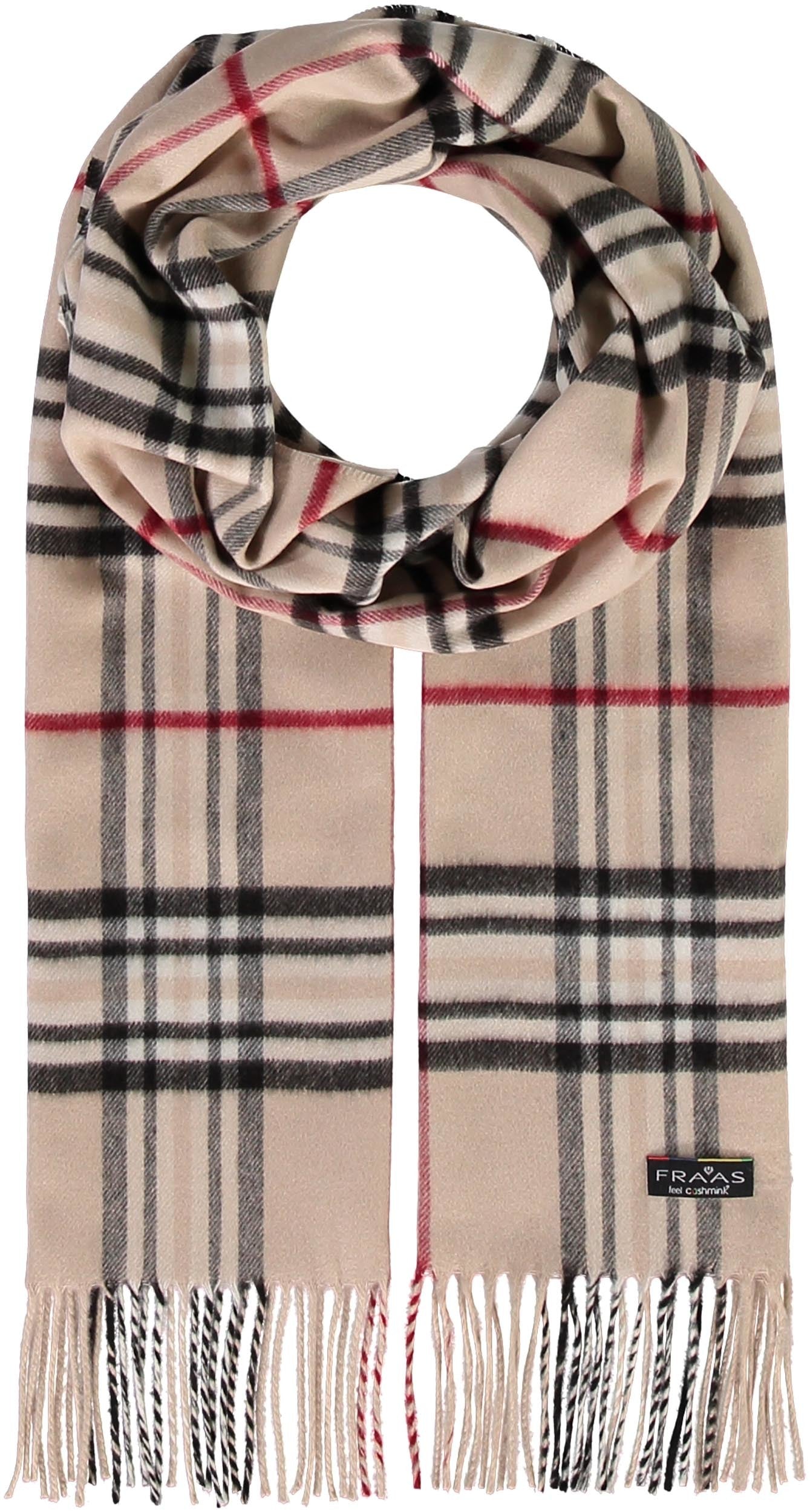 Plaid check in beige by Fraas