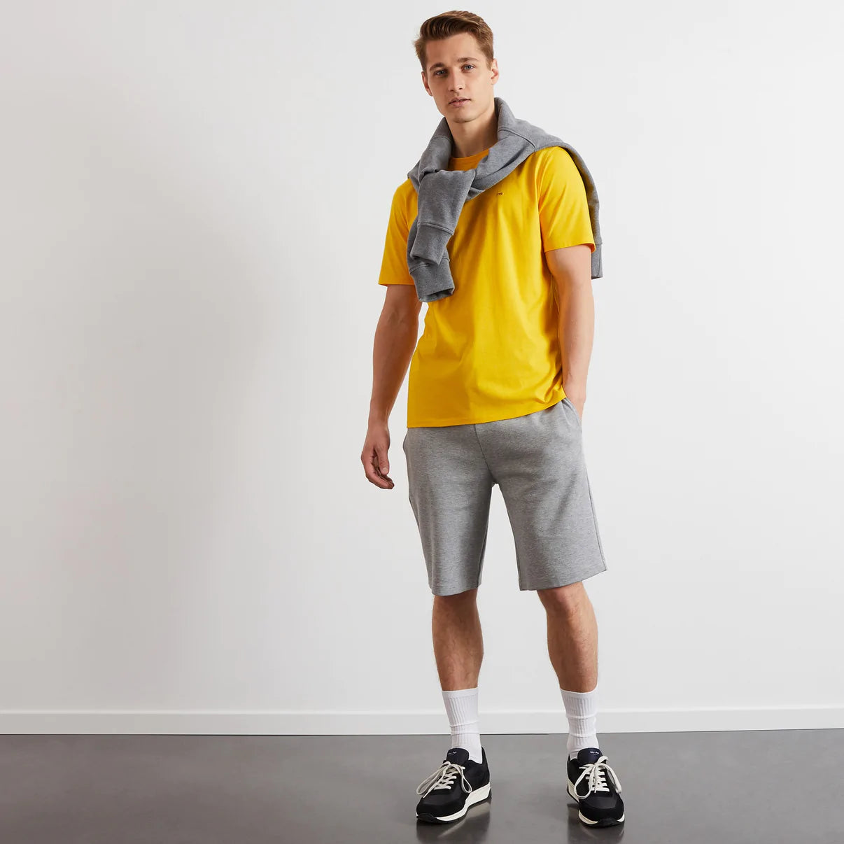 Cotton jersey t-shirt in yellow by Eden Park
