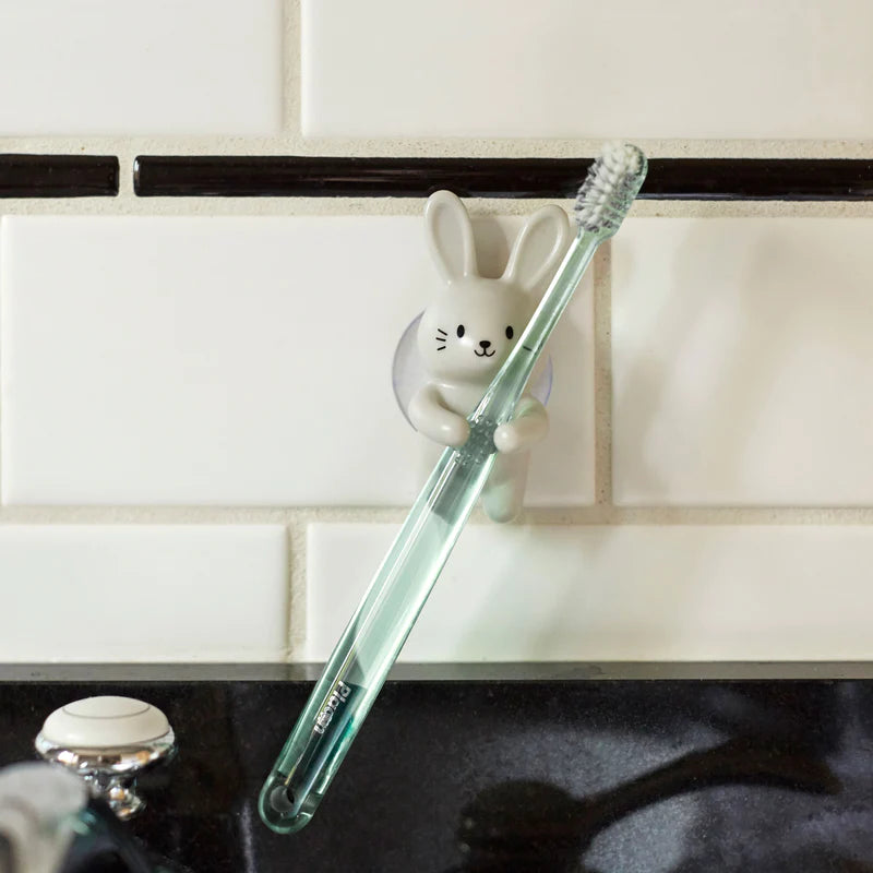 Rabbit toothbrush holder by kikkerland