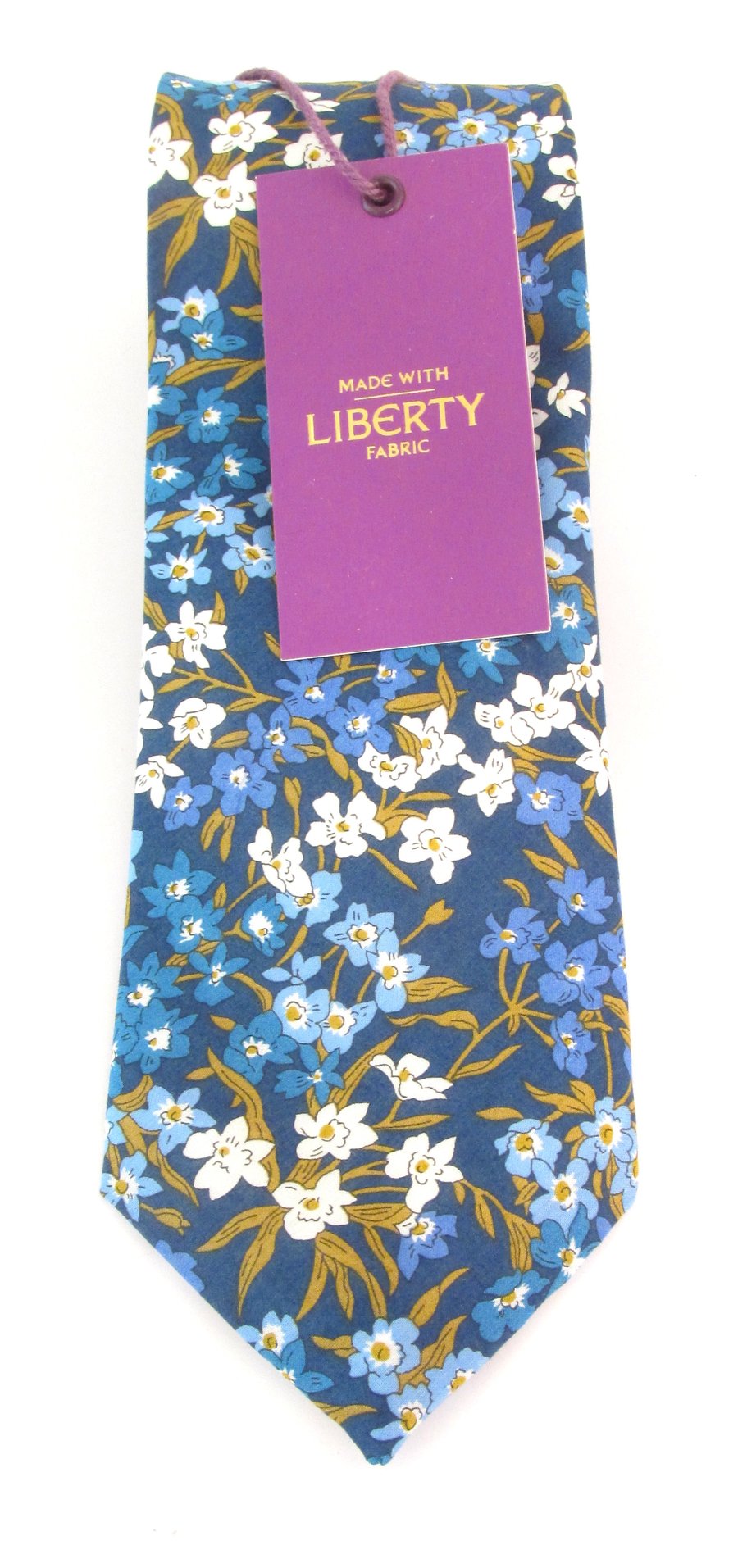 Sea Blossom Blue Liberty tie by Van Buck