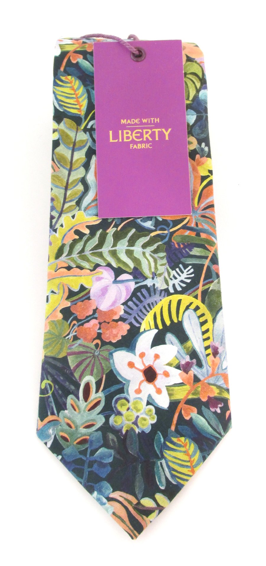 Jungle Liberty fabric tie by Van Buck